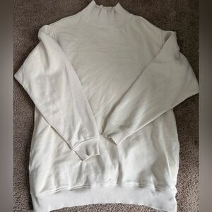 Aerie Men's Cream Turtleneck Sweater